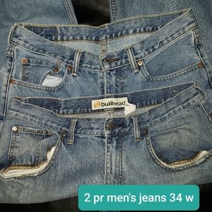 Levi's 34x30 & Bullhead 34x32 men's Jean's